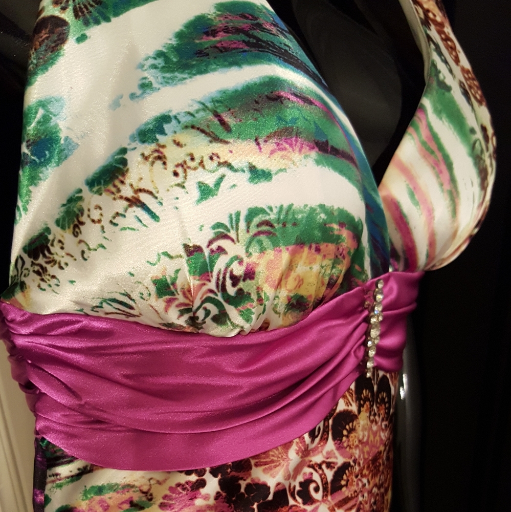 Long Maxi Multi-colored Dress - Picture 6 of 13